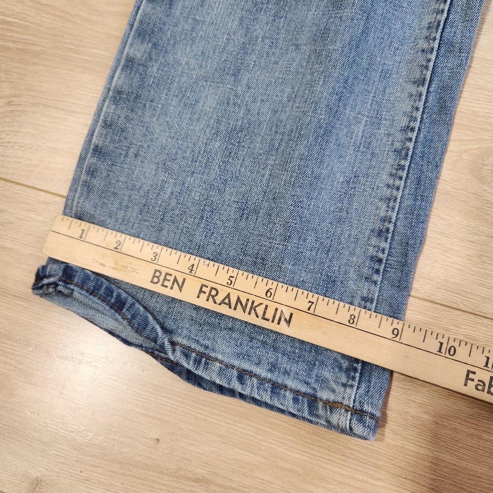 Wrangler Retro Slim Boot Jeans Mens 32x34 Blue Med Wash Denim Stretch Western - Picture 8 of 9